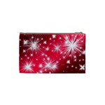 Christmas Star Advent Background Cosmetic Bag (Small)  Back