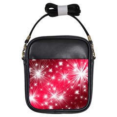 Christmas Star Advent Background Girls Sling Bags by BangZart