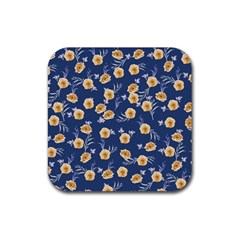 Golden Roses Rubber Coaster (Square) 