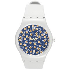 Golden Roses Round Plastic Sport Watch (m) by jumpercat