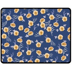 Golden Roses Double Sided Fleece Blanket (Medium) 