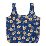 Golden Roses Full Print Recycle Bags (L)  Back