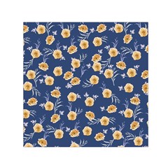 Golden Roses Small Satin Scarf (Square)