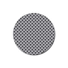 Geometric Scales Pattern Rubber Round Coaster (4 Pack)  by jumpercat