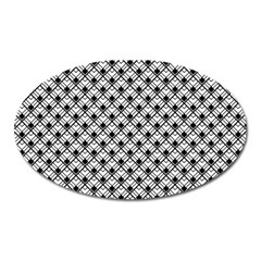 Geometric Scales Pattern Oval Magnet by jumpercat