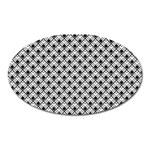 Geometric Scales Pattern Oval Magnet Front