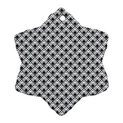 Geometric Scales Pattern Snowflake Ornament (two Sides)