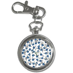 Blue Roses Key Chain Watches by jumpercat