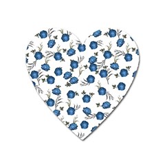 Blue Roses Heart Magnet by jumpercat