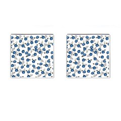 Blue Roses Cufflinks (square) by jumpercat