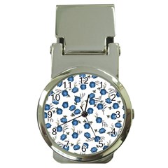 Blue Roses Money Clip Watches by jumpercat