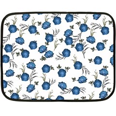 Blue Roses Fleece Blanket (mini) by jumpercat