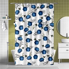 Blue Roses Shower Curtain 48  X 72  (small)  by jumpercat