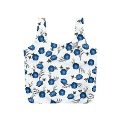 Blue Roses Full Print Recycle Bags (s)  by jumpercat