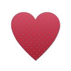 Strawberry Pattern Heart Magnet by jumpercat