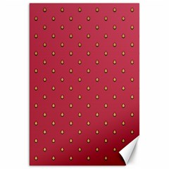 Strawberry Pattern Canvas 20  X 30   by jumpercat