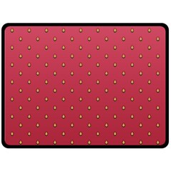 Strawberry Pattern Fleece Blanket (large)  by jumpercat