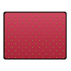 Strawberry Pattern Double Sided Fleece Blanket (small)  by jumpercat