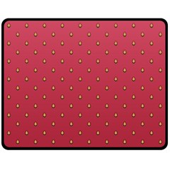 Strawberry Pattern Double Sided Fleece Blanket (medium)  by jumpercat