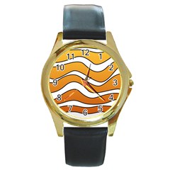 Nemo Round Gold Metal Watch by jumpercat