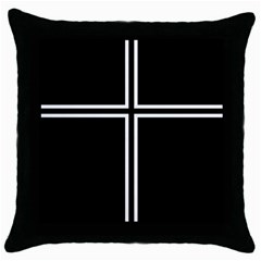 Kof Kyo Kusanagi Cross Throw Pillow Case (black) by jumpercat