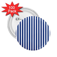 Blue Stripes 2 25  Buttons (100 Pack)  by jumpercat