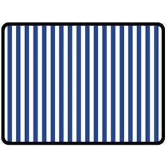 Blue Stripes Double Sided Fleece Blanket (large)  by jumpercat