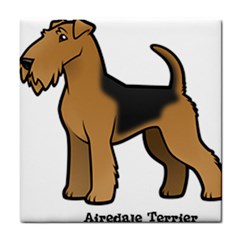 Airedale Terrier Tile Coasters by Bigfootshirtshop