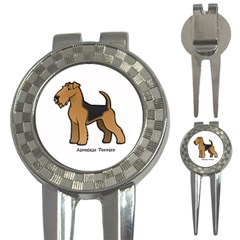 Airedale Terrier Golf Pitchfork & Ball Marker by Bigfootshirtshop