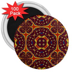 Geometric Pattern 3  Magnets (100 Pack) by linceazul