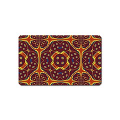 Geometric Pattern Magnet (name Card) by linceazul