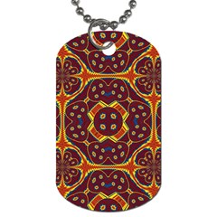 Geometric Pattern Dog Tag (one Side) by linceazul