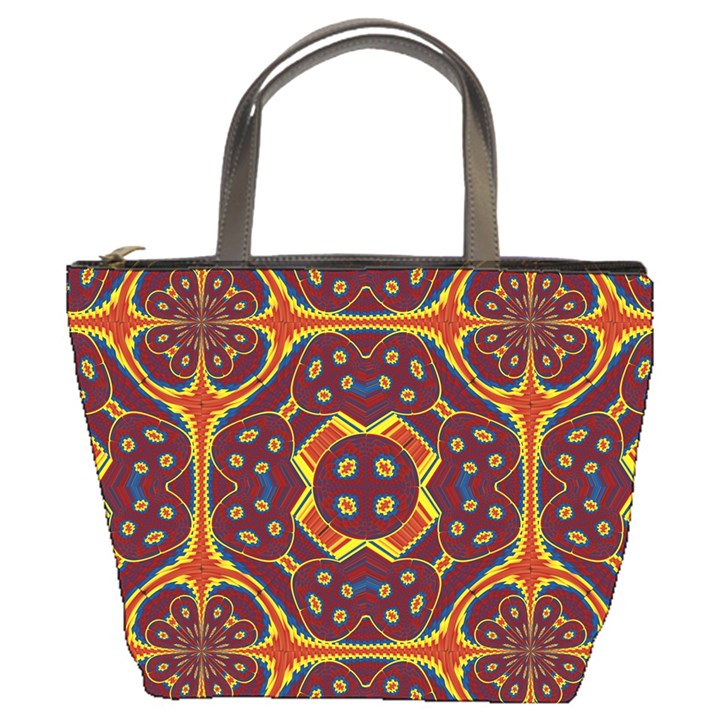 Geometric Pattern Bucket Bags