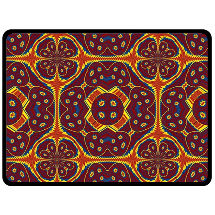 Geometric Pattern Fleece Blanket (Large) 