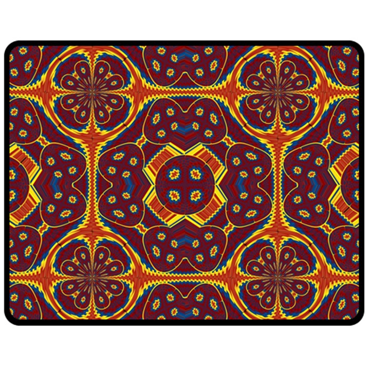 Geometric Pattern Fleece Blanket (Medium) 