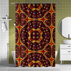 Geometric Pattern Shower Curtain 48  X 72  (small)  by linceazul