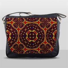 Geometric Pattern Messenger Bags by linceazul