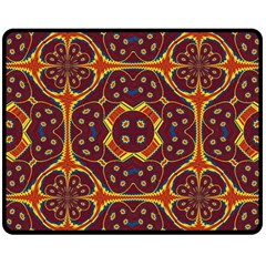 Geometric Pattern Double Sided Fleece Blanket (medium)  by linceazul