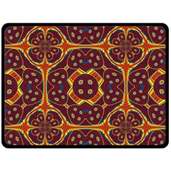 Geometric Pattern Double Sided Fleece Blanket (large)  by linceazul