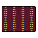 Geometric Pattern Double Sided Fleece Blanket (Small)  45 x34  Blanket Back