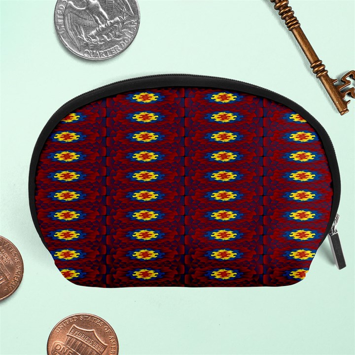 Geometric Pattern Accessory Pouches (Large) 