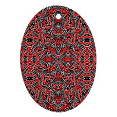 Exotic Intricate Modern Pattern Ornament (oval) by dflcprints