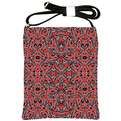 Exotic Intricate Modern Pattern Shoulder Sling Bags by dflcprints