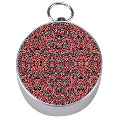 Exotic Intricate Modern Pattern Silver Compasses by dflcprints