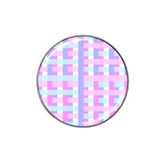 Gingham Nursery Baby Blue Pink Hat Clip Ball Marker by BangZart