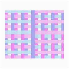 Gingham Nursery Baby Blue Pink Small Glasses Cloth by BangZart