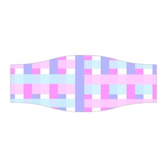 Gingham Nursery Baby Blue Pink Stretchable Headband by BangZart