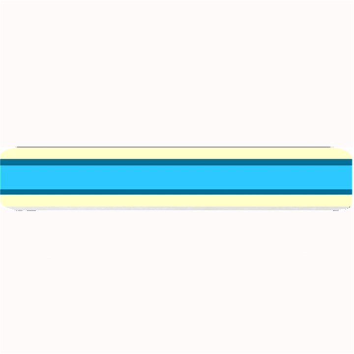 Stripes Yellow Aqua Blue White Small Bar Mats