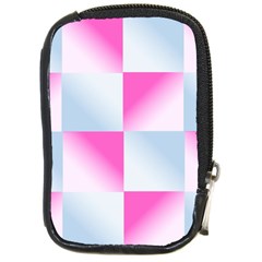 Gradient Blue Pink Geometric Compact Camera Cases by BangZart