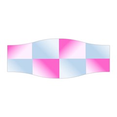 Gradient Blue Pink Geometric Stretchable Headband